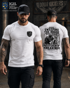 Sweeping The House, Door Kicker Deries - Short Sleeve T-shirt