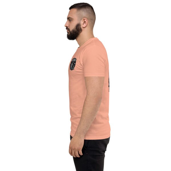 mens-fitted-t-shirt-desert-pink-left-6a6ba224d52ec.jpg Blessed are the Peacemakers- Legacy Collection - Short Sleeve T-shirt