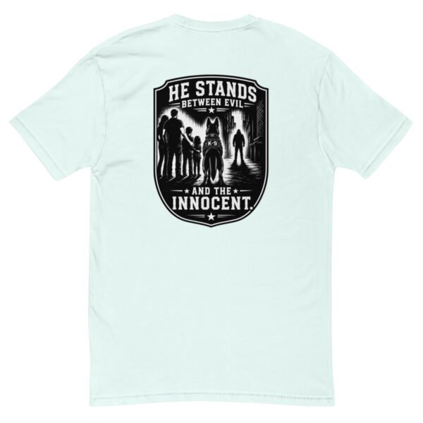 He Stands Between Evil and Innocent - K-9 Collection - Short Sleeve T-shirt