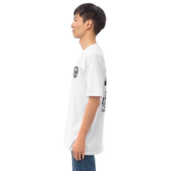 He Trains Every Day to Beat You- Door Kicker Collection - Men’s premium heavyweight tee