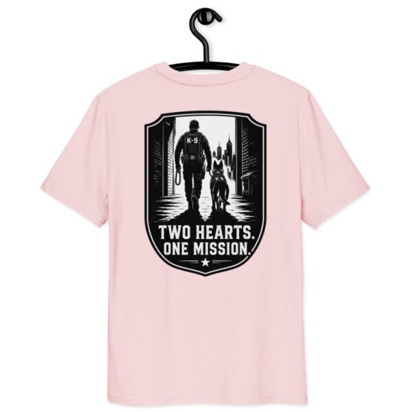 Two Hearts One Mission, for Police K-9 - Unisex Organic Cotton Creator 2.0 T-Shirt