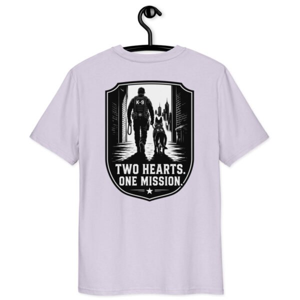 Two Hearts One Mission, for Police K-9 - Unisex Organic Cotton Creator 2.0 T-Shirt