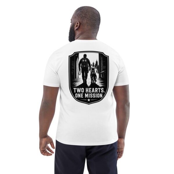 Two Hearts One Mission, for Police K-9 - Unisex Organic Cotton Creator 2.0 T-Shirt