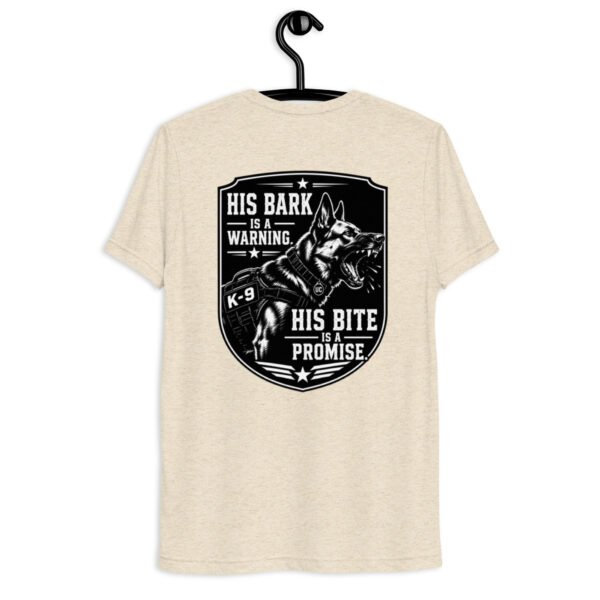 His Bark is a Warning - K-9 Collection - Short sleeve t-shirt