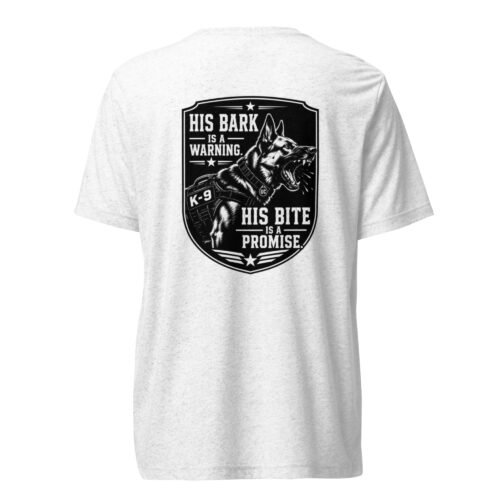 His Bark is a Warning - K-9 Collection - Short sleeve t-shirt