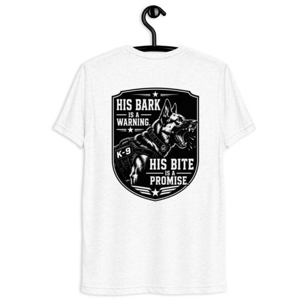 His Bark is a Warning - K-9 Collection - Short sleeve t-shirt