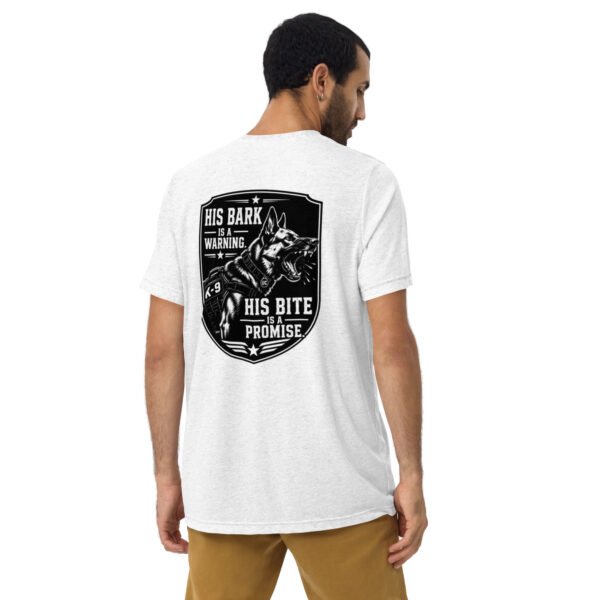 His Bark is a Warning - K-9 Collection - Short sleeve t-shirt
