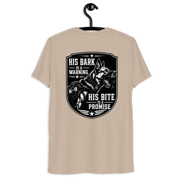 His Bark is a Warning - K-9 Collection - Short sleeve t-shirt
