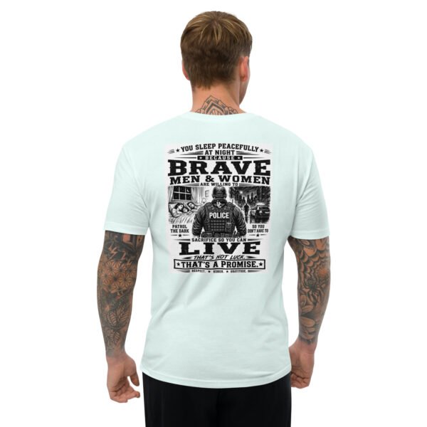 You Sleep Peacefully at Night Because - Relaxed Intensity Collection - Short Sleeve T-shirt