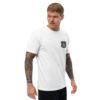 mens-fitted-t-shirt-white-right-front-6a6eaf427d93a.jpg The First Weapon Is Not on Your Belt - Relaxed Intensity Collection - Short Sleeve T-shirt