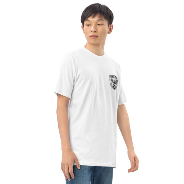 He Trains Every Day to Beat You- Door Kicker Collection - Men’s premium heavyweight tee