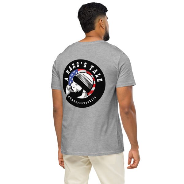 unisex-organic-mid-light-crafter-t-shirt-heather-grey-back-6a934a54e6d84.jpg A Narc's Tale - Unisex organic mid-light t-shirt