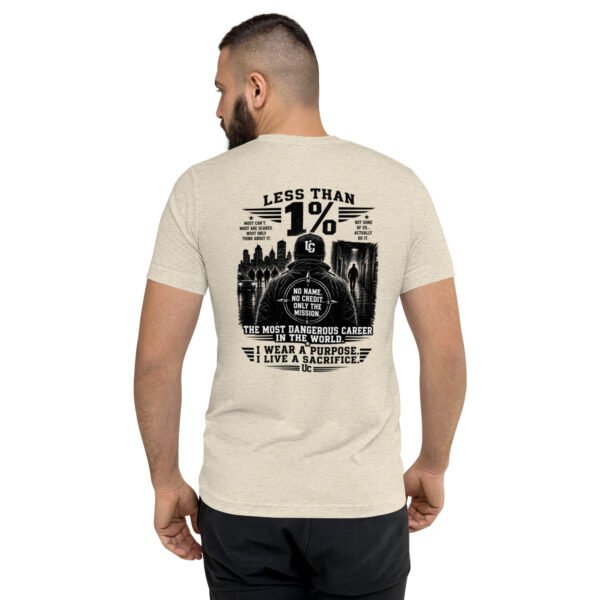 unisex-tri-blend-t-shirt-oatmeal-triblend-back-6a6e848381c2f.jpg Less than 1 Percent - Undercover Life Collection - Short sleeve t-shirt