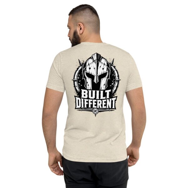 unisex-tri-blend-t-shirt-oatmeal-triblend-back-6a6e9cd538d00.jpg Built Different – Point Man Collection - Short sleeve t-shirt