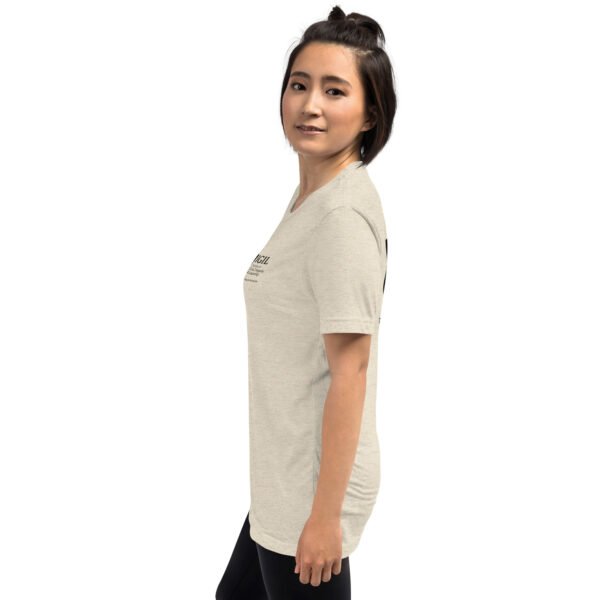 unisex-tri-blend-t-shirt-oatmeal-triblend-left-6a74eb4e0d8da.jpg Our Brand Black White Front and Back Logo - Short sleeve t-shirt