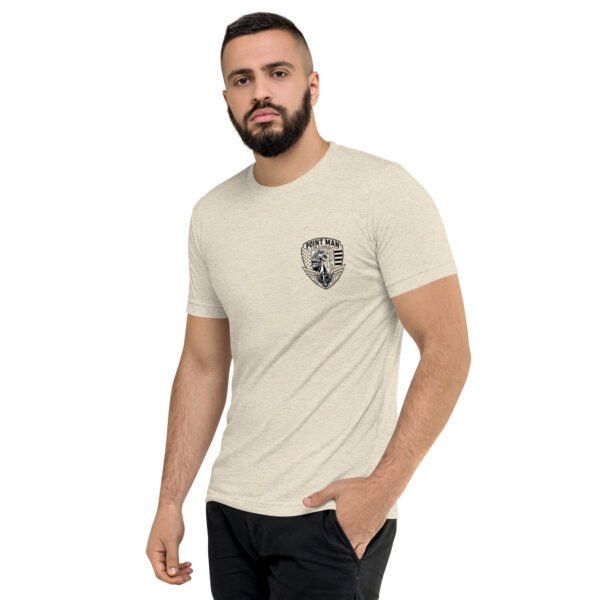 unisex-tri-blend-t-shirt-oatmeal-triblend-left-front-6a6e9cd53916f.jpg Built Different – Point Man Collection - Short sleeve t-shirt