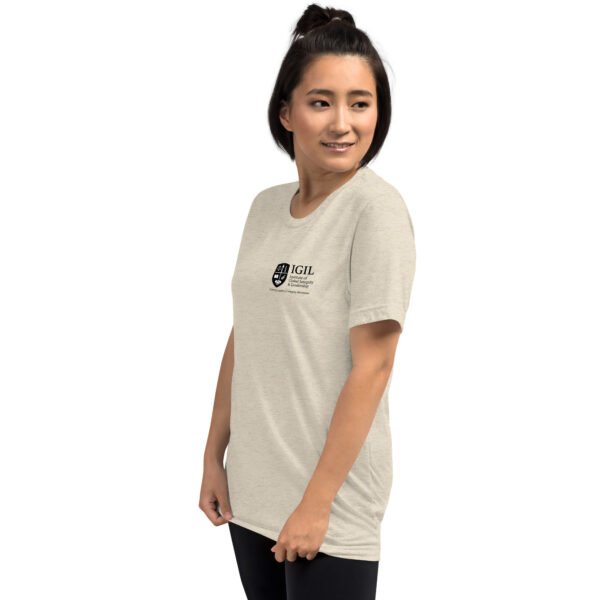 unisex-tri-blend-t-shirt-oatmeal-triblend-left-front-6a74eb4e0dd5f.jpg Our Brand Black White Front and Back Logo - Short sleeve t-shirt
