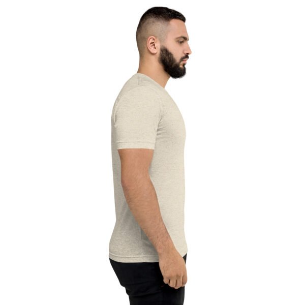 unisex-tri-blend-t-shirt-oatmeal-triblend-right-6a763ee16d1a5.jpg Our Brand Shirt - Front Chest Logo - Short sleeve t-shirt
