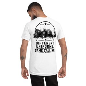 Different Uniforms Same Calling - Last Call Collection - Short sleeve t-shirt