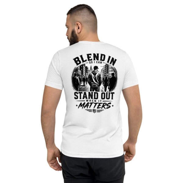 unisex-tri-blend-t-shirt-solid-white-triblend-back-6a6e93a909e38.jpg Blend in So I Can Stand Out - Undercover Life Collection - Short sleeve t-shirt