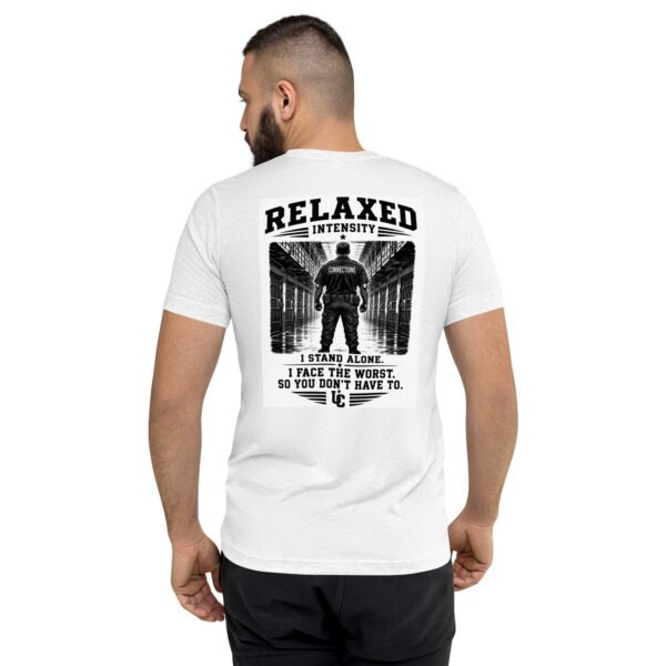 unisex-tri-blend-t-shirt-solid-white-triblend-back-6a72d8dc55274.jpg Corrections I Stand Alone - Relaxed Intensity Collection - Short sleeve t-shirt