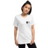 unisex-tri-blend-t-shirt-solid-white-triblend-front-6a74eb4e0cef6.jpg Our Brand Black White Front and Back Logo - Short sleeve t-shirt