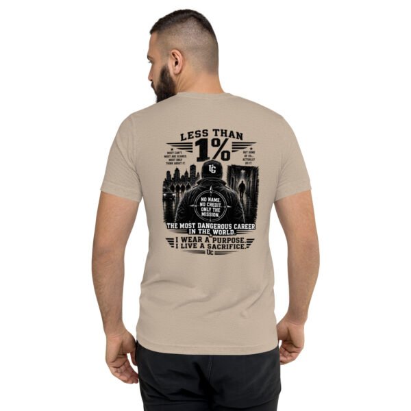 unisex-tri-blend-t-shirt-tan-triblend-back-6a6e84837ee50.jpg Less than 1 Percent - Undercover Life Collection - Short sleeve t-shirt