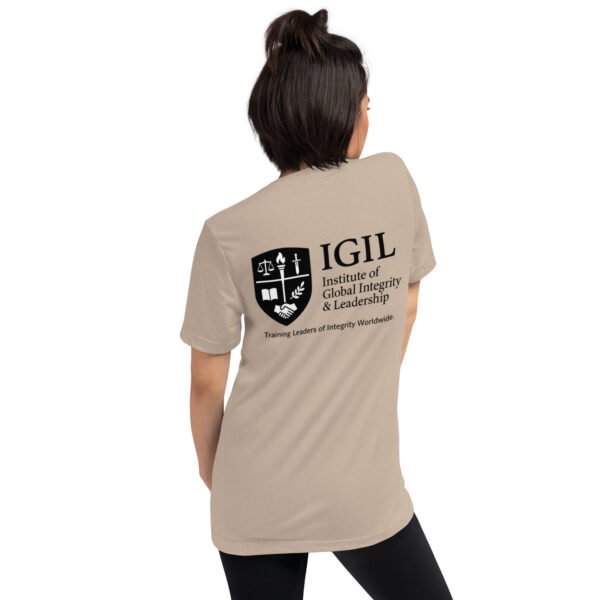 unisex-tri-blend-t-shirt-tan-triblend-back-6a74eb4e0d464.jpg Our Brand Black White Front and Back Logo - Short sleeve t-shirt