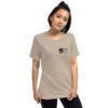 unisex-tri-blend-t-shirt-tan-triblend-front-6a74eb4e0cf4a.jpg Our Brand Black White Front and Back Logo - Short sleeve t-shirt