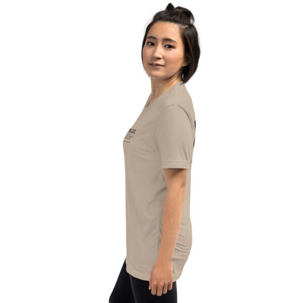unisex-tri-blend-t-shirt-tan-triblend-left-6a74eb4e0d967.jpg Our Brand Black White Front and Back Logo - Short sleeve t-shirt