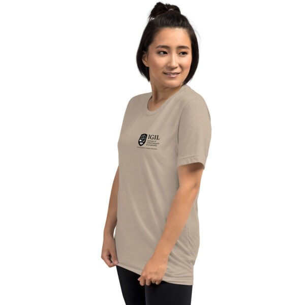 unisex-tri-blend-t-shirt-tan-triblend-left-front-6a74eb4e0dddf.jpg Our Brand Black White Front and Back Logo - Short sleeve t-shirt