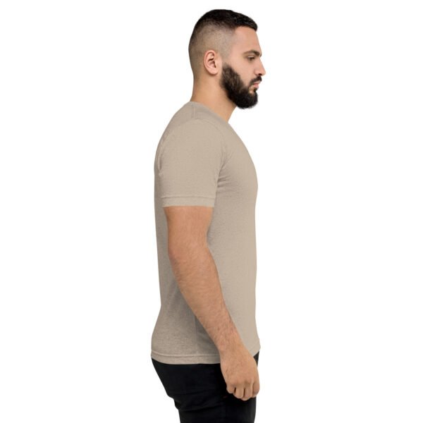 unisex-tri-blend-t-shirt-tan-triblend-right-6a763ee1698f6.jpg Our Brand Shirt - Front Chest Logo - Short sleeve t-shirt