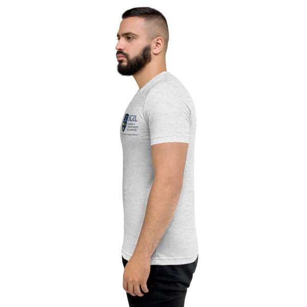 unisex-tri-blend-t-shirt-white-fleck-triblend-left-6a763ee170bdf.jpg Our Brand Shirt - Front Chest Logo - Short sleeve t-shirt