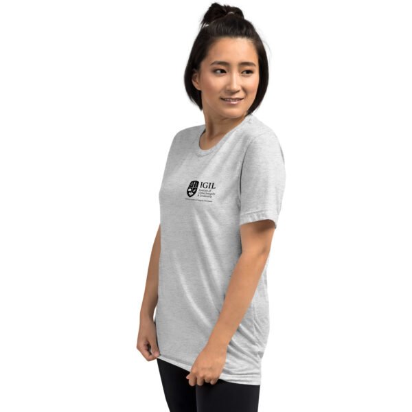 unisex-tri-blend-t-shirt-white-fleck-triblend-left-front-6a74eb4e0de15.jpg Our Brand Black White Front and Back Logo - Short sleeve t-shirt