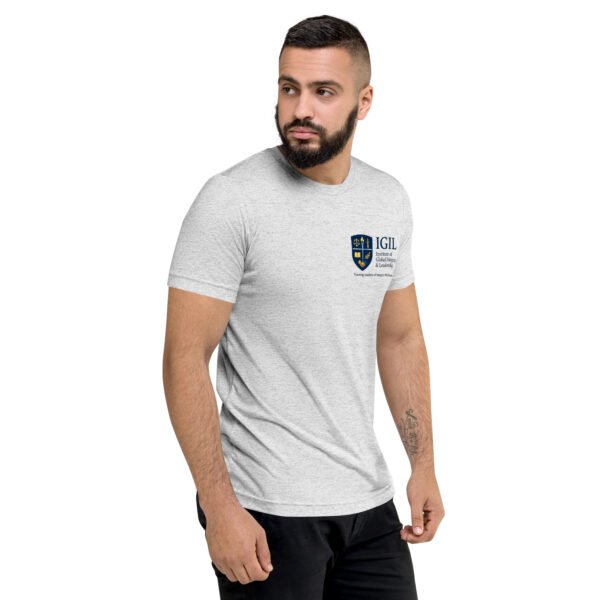 unisex-tri-blend-t-shirt-white-fleck-triblend-right-front-6a763ee16db2b.jpg Our Brand Shirt - Front Chest Logo - Short sleeve t-shirt