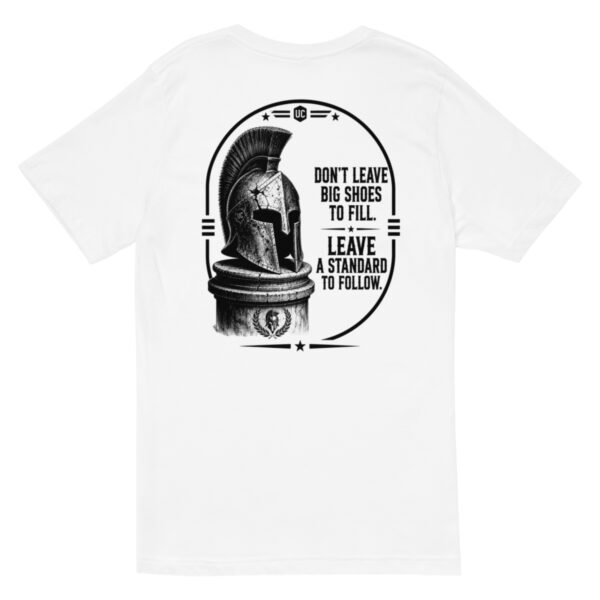 unisex-v-neck-tee-white-back-6a6e0aef4bba8.jpg Do Not Leave Big Shoes to Fill - Legacy Collection - Unisex Short Sleeve V-Neck T-Shirt
