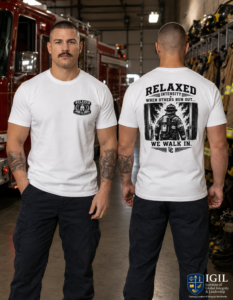 Firemen When Others Run Out, We Walk In - Relaxed Intensity Collection - Short Sleeve T-shirt