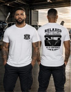 Pilot Panic Is Contagious, So Is Confidence - Relaxed Intensity Collection - Short sleeve t-shirt