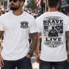 You Sleep Peacefully at Night Because logo. under Relaxed Intensity Collection You Sleep Peacefully at Night Because - Relaxed Intensity Collection - Short Sleeve T-shirt